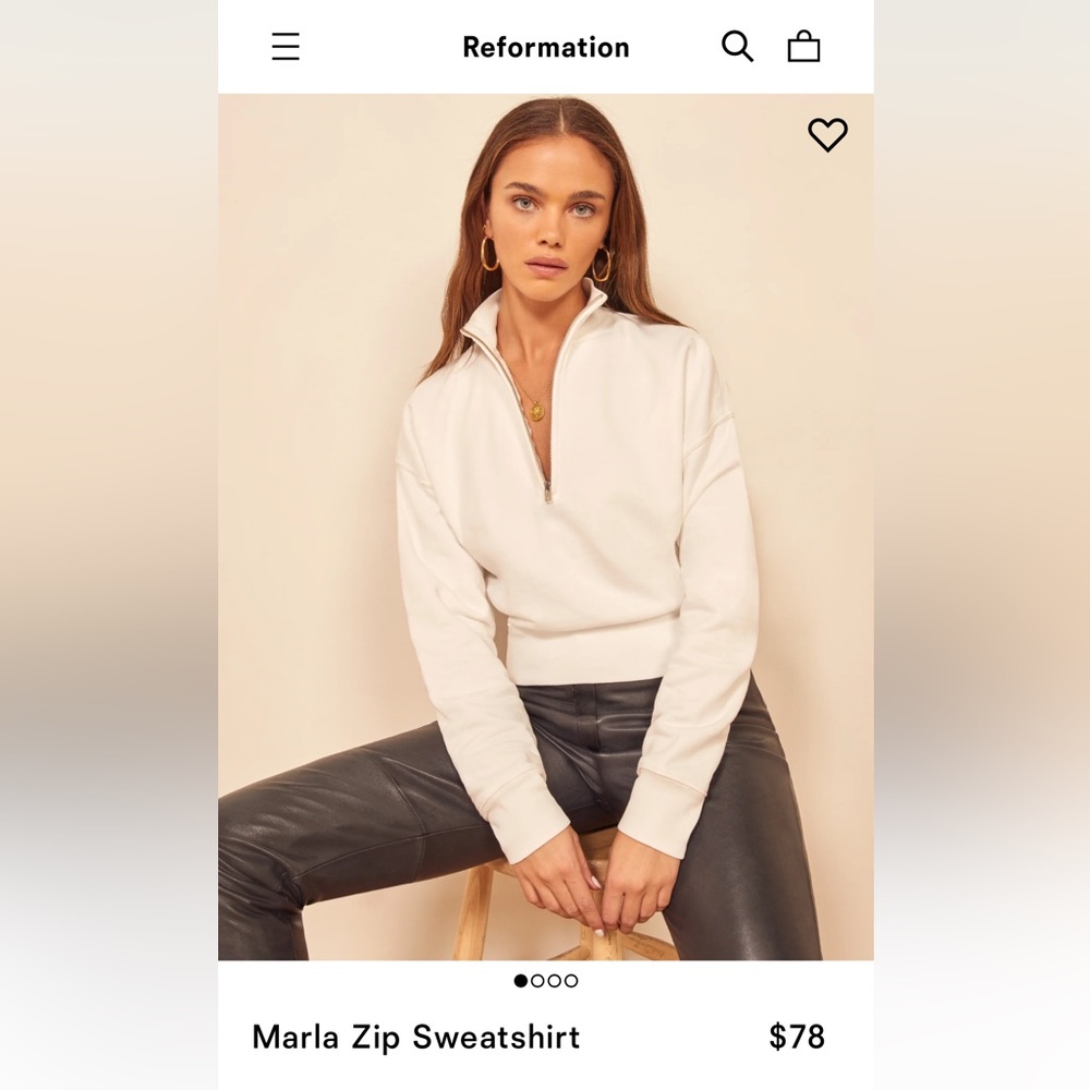 Reformation Marla Sweatshirt XS